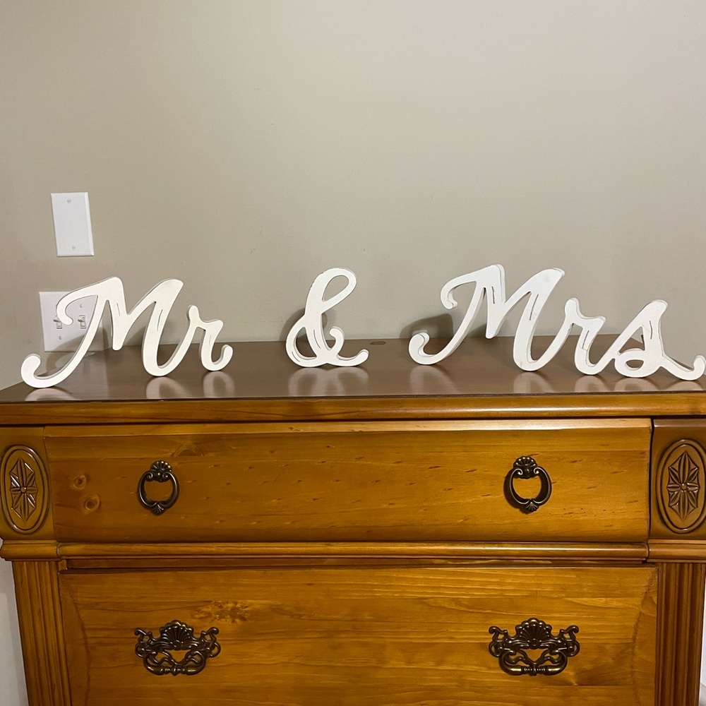 Mr. & Mrs Wooden Sign